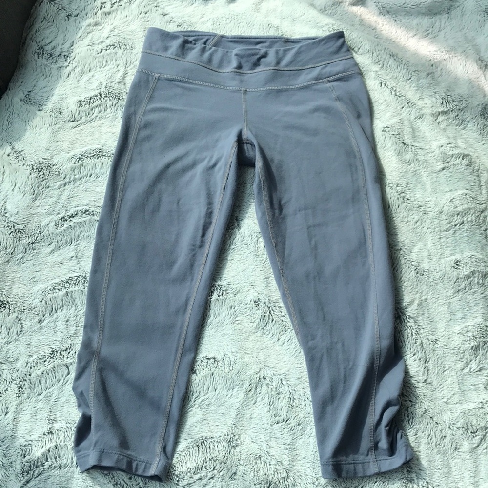 Grey Cropped Athleta Leggings
